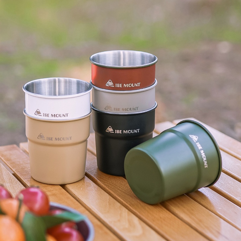 Gobelet d'extérieur en acier inoxydable 304 pour le camping