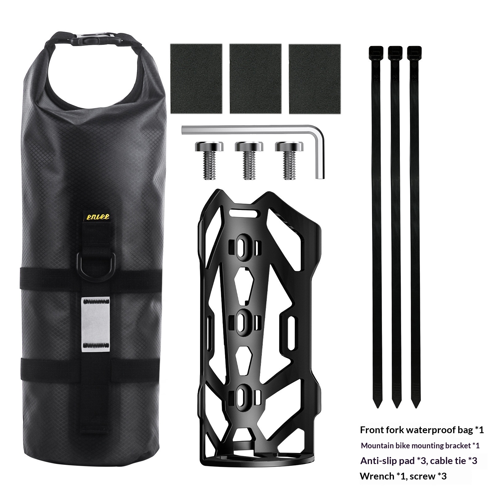 Sacoche étanche multifonctionnelle pour cadre et fourche de vélo de route/VTT